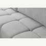 Fumo Komfortowa sofa narożna pikowana Tkanina Neve 83